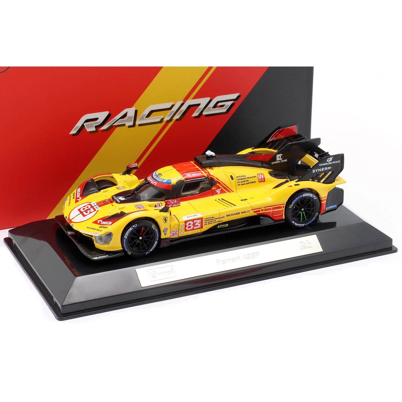 Bburago 18-36317 - Modellauto - Ferrari 499P LMH #83 '24 (Maßstab 1:43) Hardcase Auto Sammler