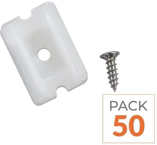 Silumen Support et vis de fixation pour Néon Flexible 24V - Pack de 50
