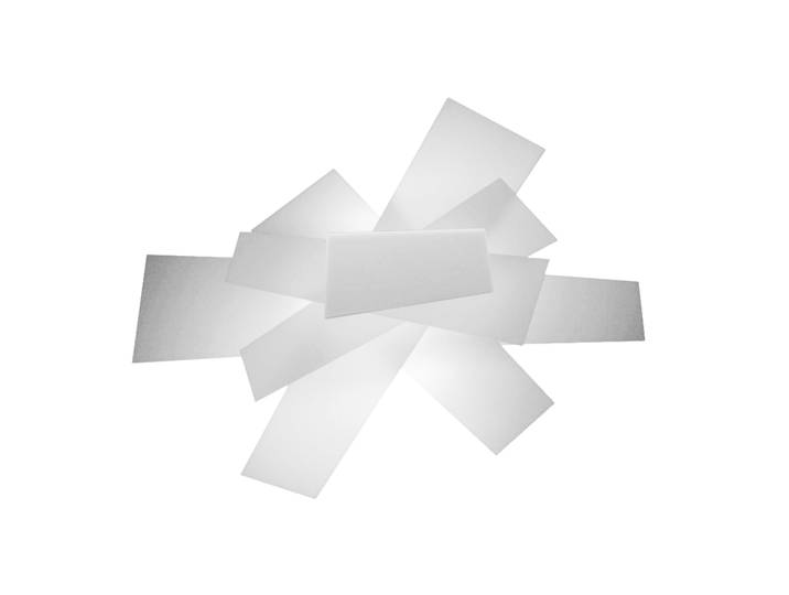 FOSCARINI lampe murale applique ou lampe de plafond plafonnier BIG BANG (Blanc - Méthacrylate et métal laqué)