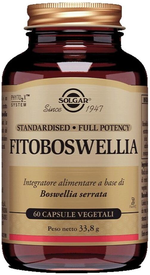 SOLGAR IT. MULTINUTRIENT SpA Fitoben Fitoboswellia 60 Capsule – Integratore per Articolazioni e Digestione