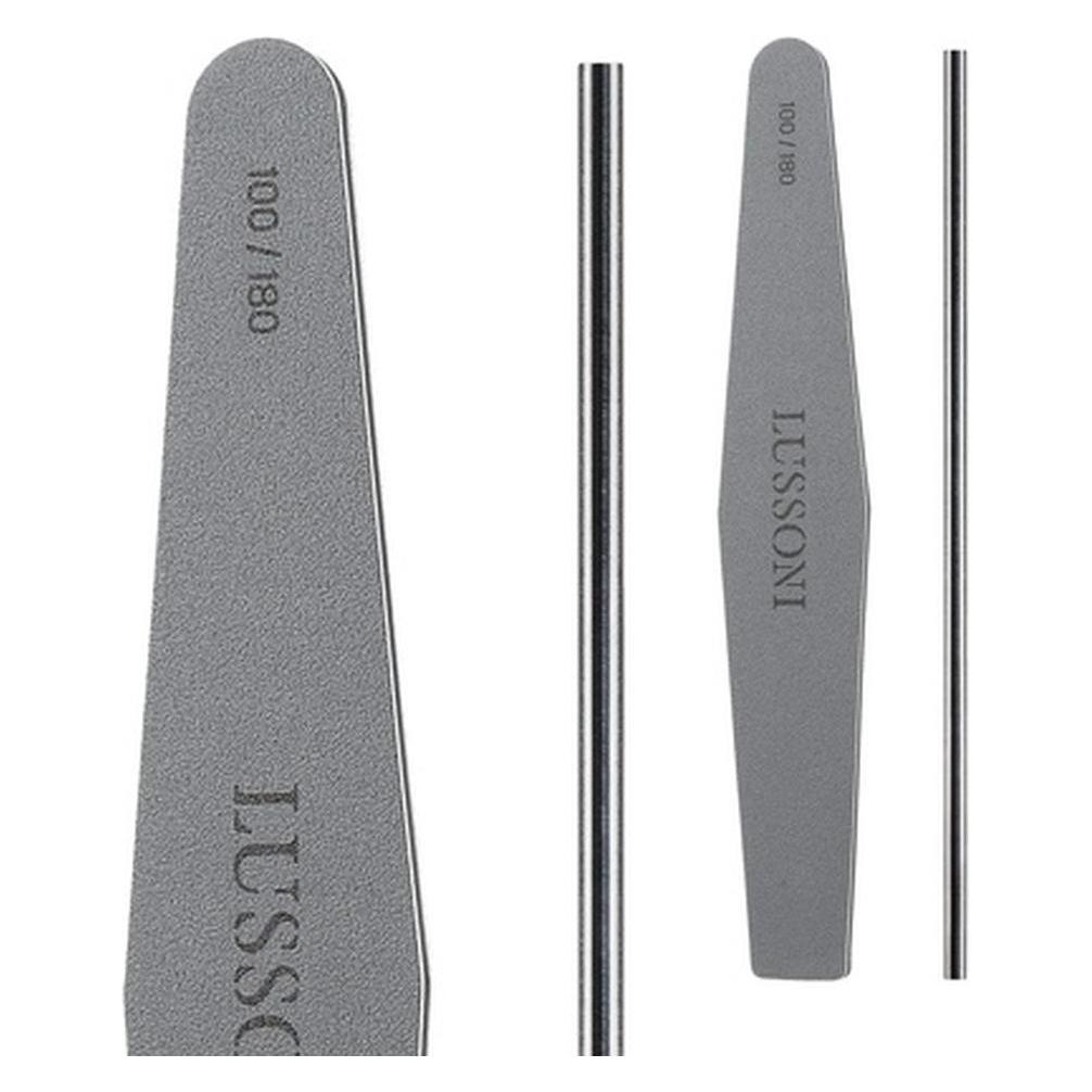 Tools for Beauty T4B LUSSONI MYLAR Trapezoid Nail File 100/180 Grit for Gel or Acrylic Nails (0000065059)