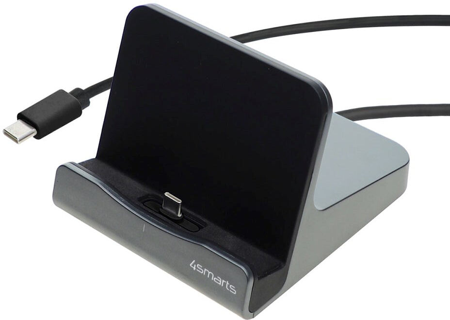 4smarts VoltDock Mobil & Tablet USB-C Docking Station 60W - Grå