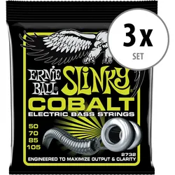 Ernie Ball 2732 Regular Slinky Cobalt Bass 3er Set