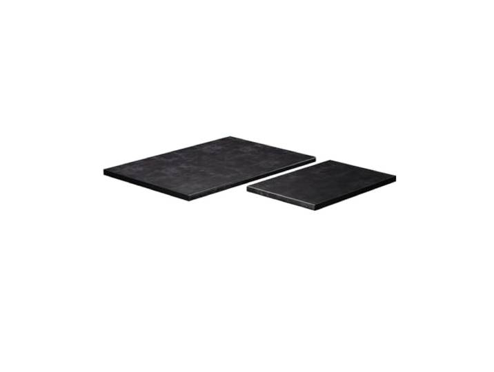 Vicco Küchenarbeitsplatte R-Line, Anthrazit, 114 cm (passend für 87x87 Eckschrank), geeignet zur Montage auf Unterschränken und Arbeitsbereichen