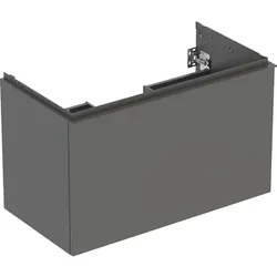 Geberit Acanto Unterschrank für Waschtisch, 90 cm Breite, lava matt, mit einer Schublade und Innenschublade