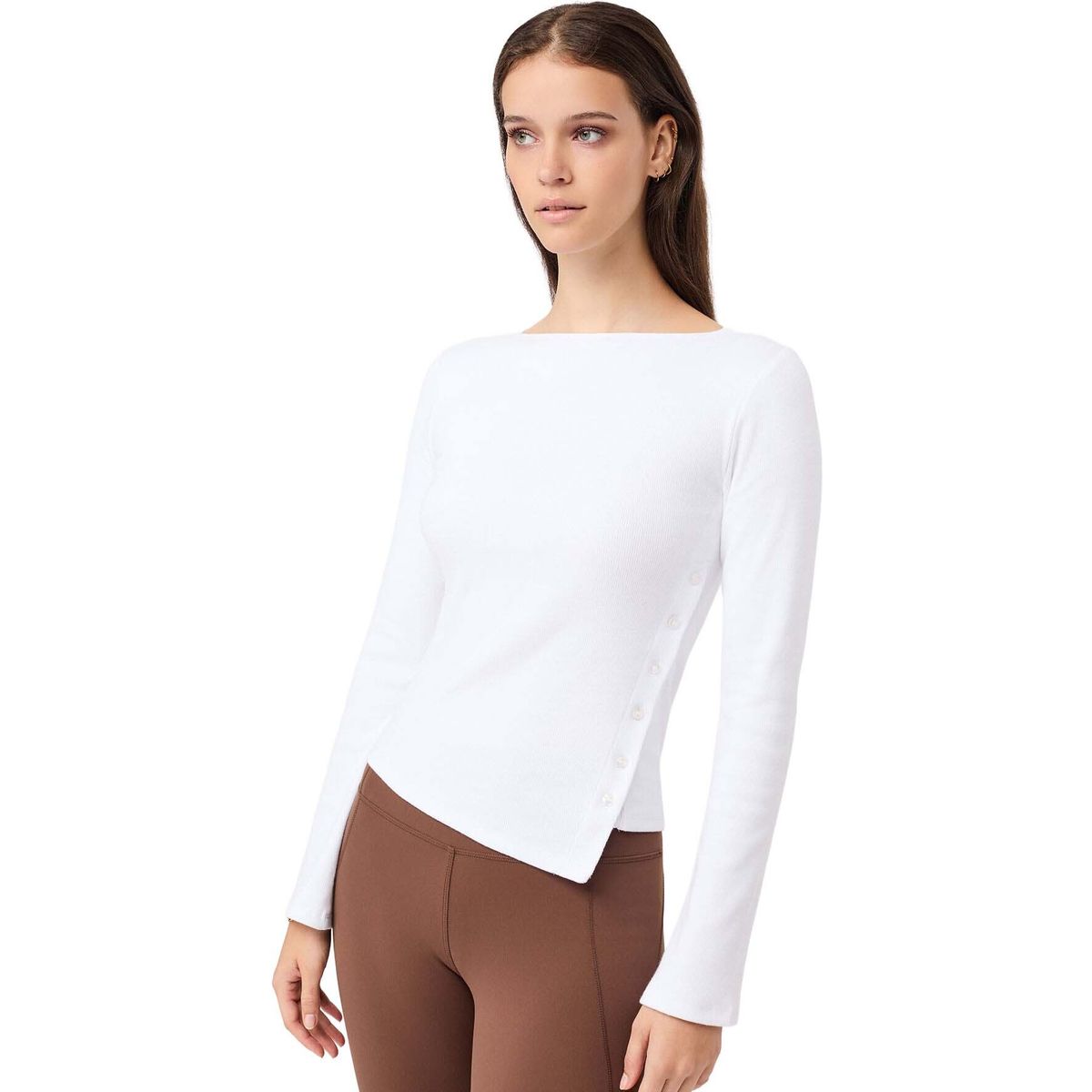 Mandala Side Button Longsleeve white S SH27JE09-Side-Button-Longsleeve-white-S