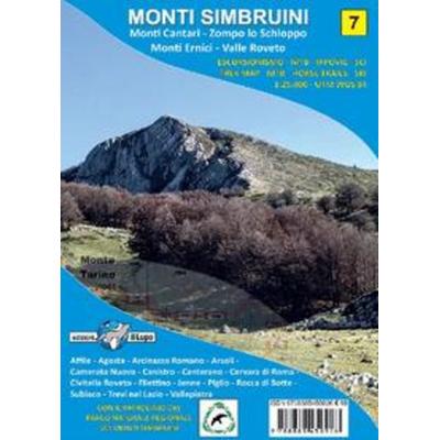 Carta Monti Simbruini. Monti Cantari - Zompo lo Schioppo - Monti Ernici - Valle Roveto 1:25000, Karte von , Il Lupo