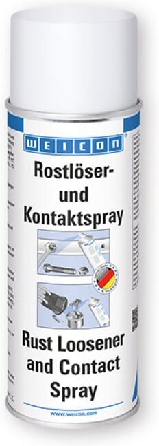 WEICON Rostlöser- und Kontaktspray, Kriech- und Pflegeöl mit 6-fach Wirkung, 400 ml, beige (11150400)