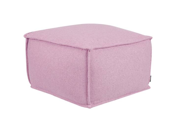 Beliani Pouf Rosa Sherali, Pink, Naturmaterialen, Quadratisch, 50x30x50 cm, Wohnzimmer, Sessel, Hocker & Hockerbänke, Poufs