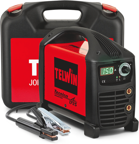 Telwin Tecnica 171/S - Poste à souder inverter (MMA, TIG) + Mallette, à courant continu (DC)