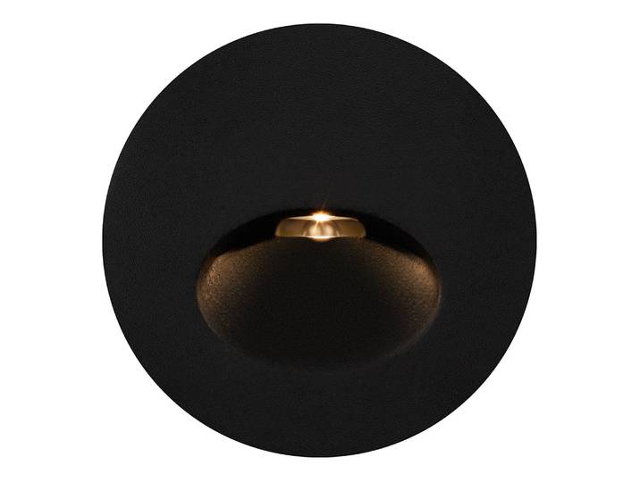 Borne lumineuse LED Bil Ø 7cm Noir