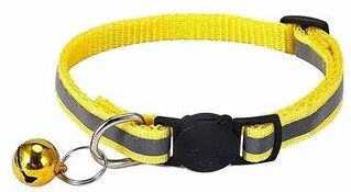 Uplift Essentials """Radiant Safe"" Reflective Breakaway Pet Collar yellow"