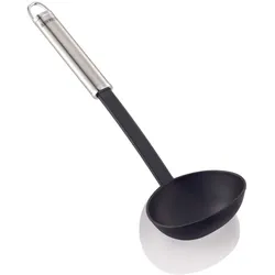 LEIFHEIT Schöpflöffel schwarz, silber Edelstahl, Kunststoff