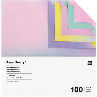 Origami Duo Color, Blurry Gradient MIX, 15 x 15 cm, 100 Blatt