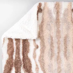 Luxus-Kuscheldecke "Mix Fake Rabbit-Teddy"