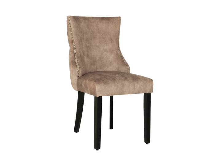 Design Esszimmerstuhl „Castle“ mit Löwenkopf Samt Beige Invicta Interiors