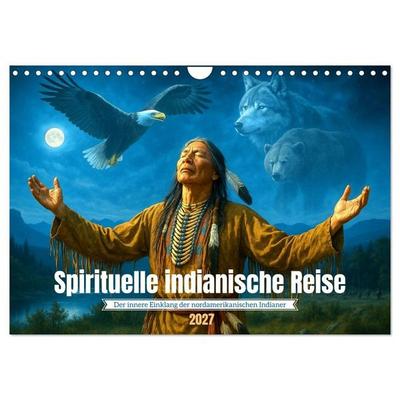 Spirituelle indianische Reise (Wandkalender 2027 DIN A4 quer), CALVENDO Monatskalender