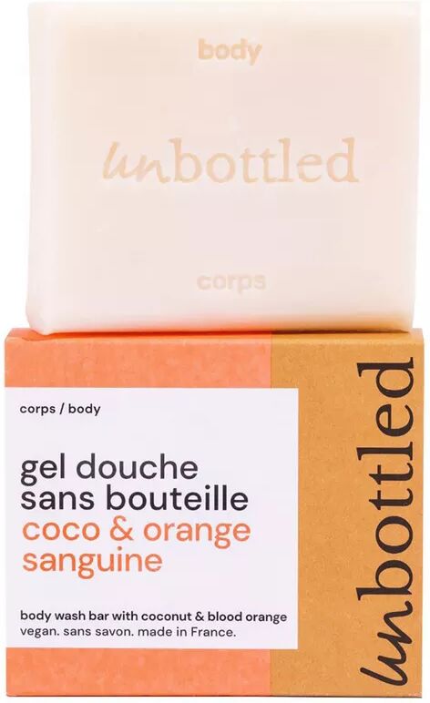 UNBOTTLED - Festes Duschgel - Kokosnuss & Blutorange, 110 g