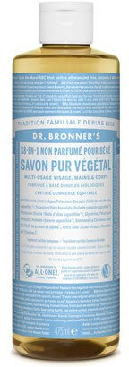 Dr. Bronner's Savon Bio Non Parfumé Soins corps