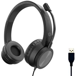Conceptronic POLONA05B Stereo-USB-Headset, Geräuschreduzierendes Mikrofon