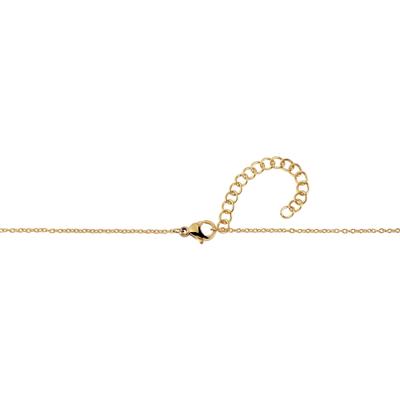 Kette ohne Anhänger ADELIA´S "Halskette mit Anhänger – Buchstabe aus Edelstahl", gold, Halsketten, Damen, 48cm, Edelstahl, Schöne Geschenkidee zum einen besonderen Tag