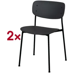 meet 2er-Set Stuhl »meet - Soho« schwarz, 48.5x45 cm