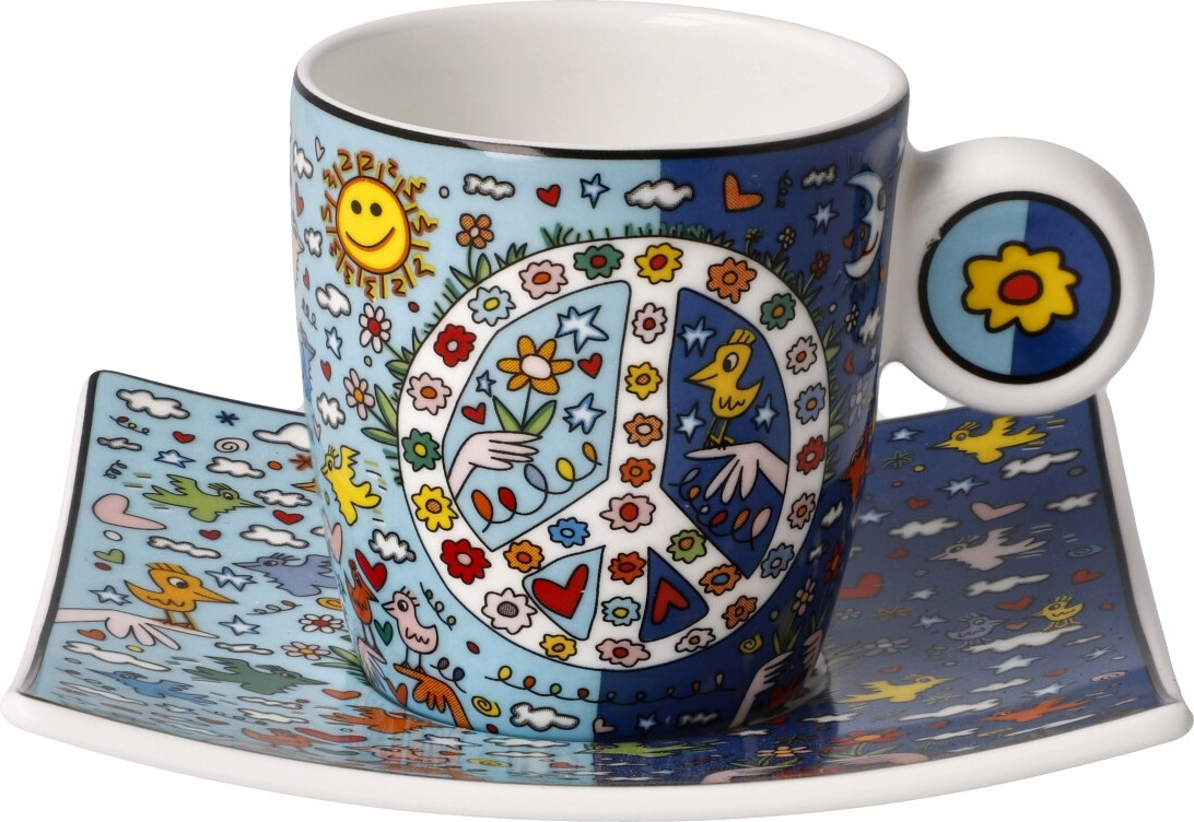 Goebel James Rizzi Give Peace a Chance espressokop