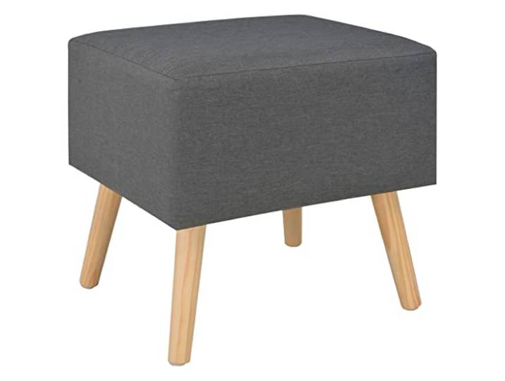 KTHLBRH Nachttisch dunkelgrau 40 x 35 x 40 cm Stoff Mit ausziehbarer Schublade, massives Kiefernholz, langlebig, einfache Montage, kann als Sitzsack verwendet werden