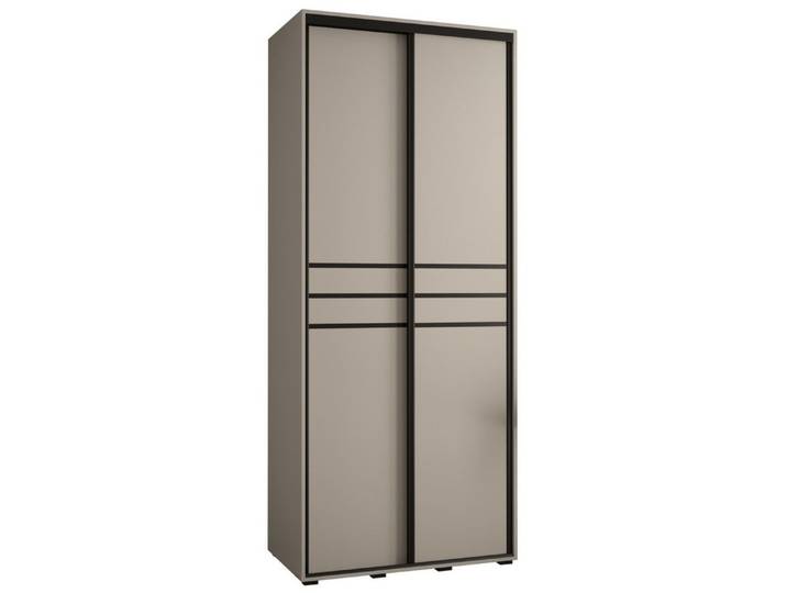 ABIKS MÖBEL Schwebetürenschrank Dakota 10 Schlafzimmerschrank mit Kleiderstange und Regalen