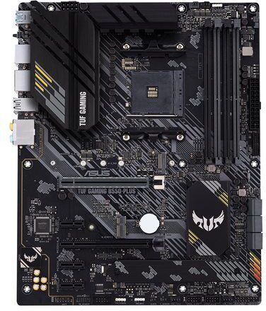 Asus tuf gaming b550-plus atx mb pcie 4.0 dual m.2 10 drmos power stages 2.5gb