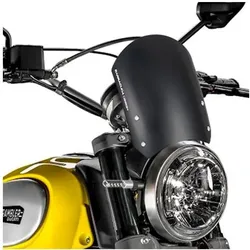 Barracuda, Motorrad Zubehör, Aluminium-Classic-Windschild für Ducati Scrambler 800