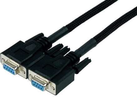Phobya Serielles Kabel DB9 1:1 - (Stecker - Stecker 9pol) - schw...