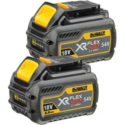 DEWALT 2er XR FLEXVOLT Akku-Set 54V / 108Wh - DCB546T2-XJ
