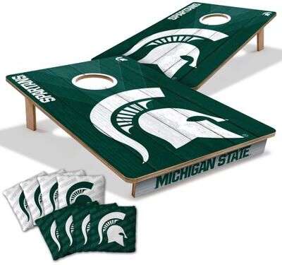 Skip's Garage Michigan State Spartans NCAA Tailgate Cornhole Board Set