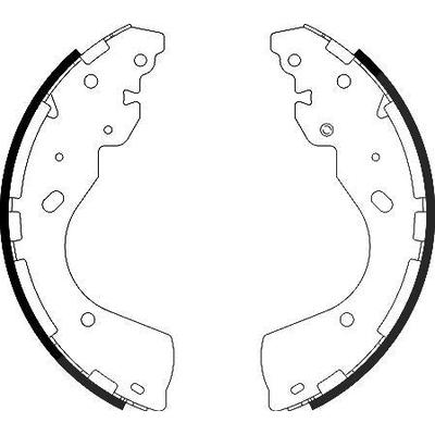 Hella Bremsbackensatz [Hersteller-Nr. 8DB355022-241] für Nissan, Renault, Ford Usa, Ford