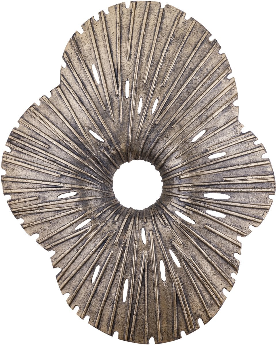 PTMD Vija Gold Casted Alu Organic Open Wandpaneel L
