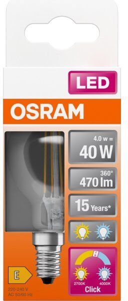 Osram Active&relax; Led Standardpære E14, 4w=40w