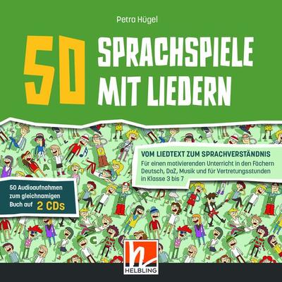 50 Sprachspiele mit Liedern. Audio-Doppel-CD zum Buch - Petra Hügel, CD, 9783862275687