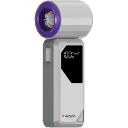 Verbatim Cool 'n' Go AirJet –Mini-Ventilator mit LED-Anzeige & 4 Geschwindigkeiten