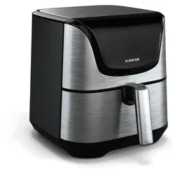 AeroVital Deluxe Heißluftfritteuse   1700 W   8 Funktionen   inkl. Zubehör   200°C   Timer Edelstahl