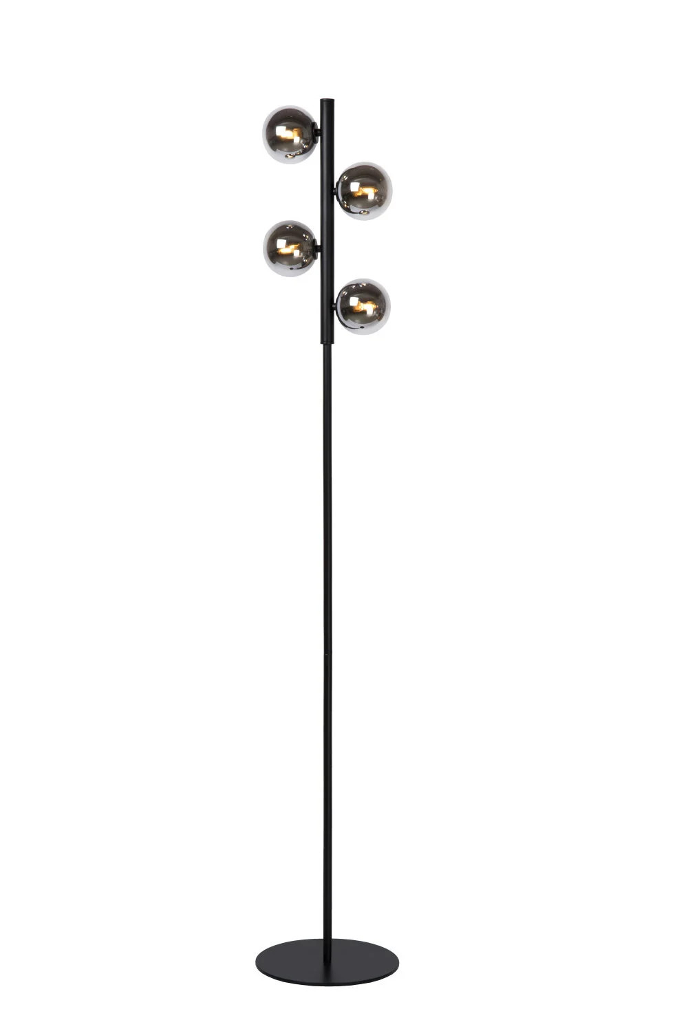 Lucide Tycho Vloerlamp - Zwart - 4x G9 - Modern Design