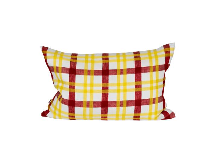 Fine Little Day Housse de coussin Grid Jaune, 45x45 cm
