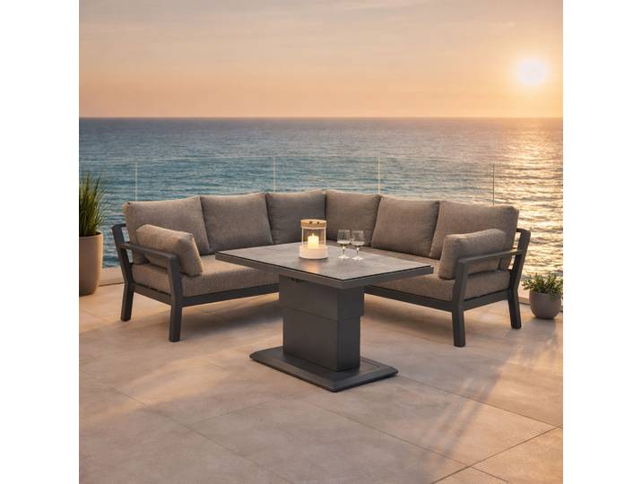 LC Garden Avena Gartenlounge-Set 4tlg. mit Clemento Lifttisch