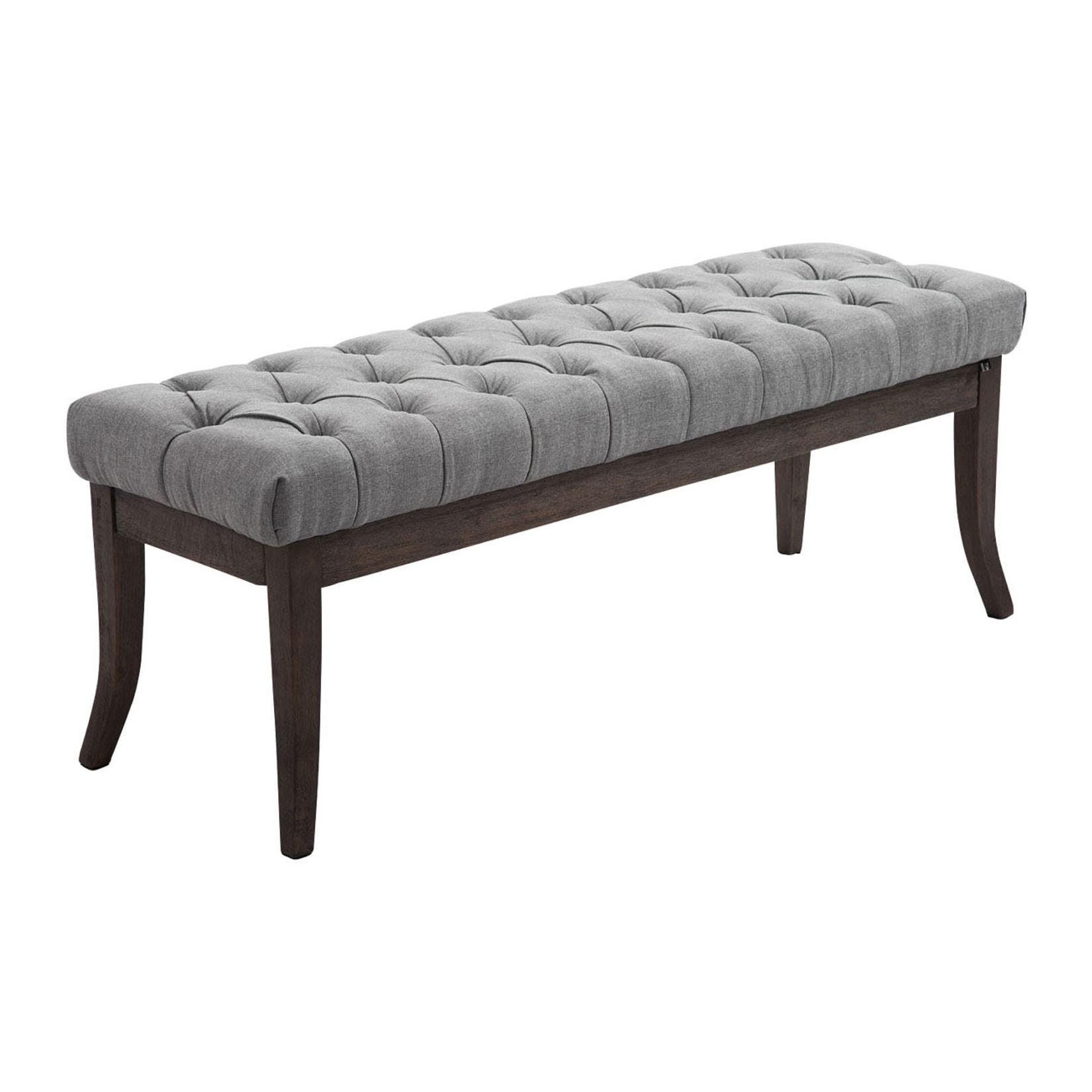 CLP Sitzbank Ramses Stoff antik-dunkel 120 Farbe: grau, Größe: 120 cm