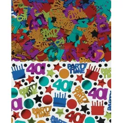 40. Geburtstag Konfetti "Dots & Stripes"