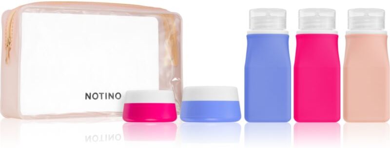 Notino Travel Collection Silicone Travel Bottles Set reusable travel bottles