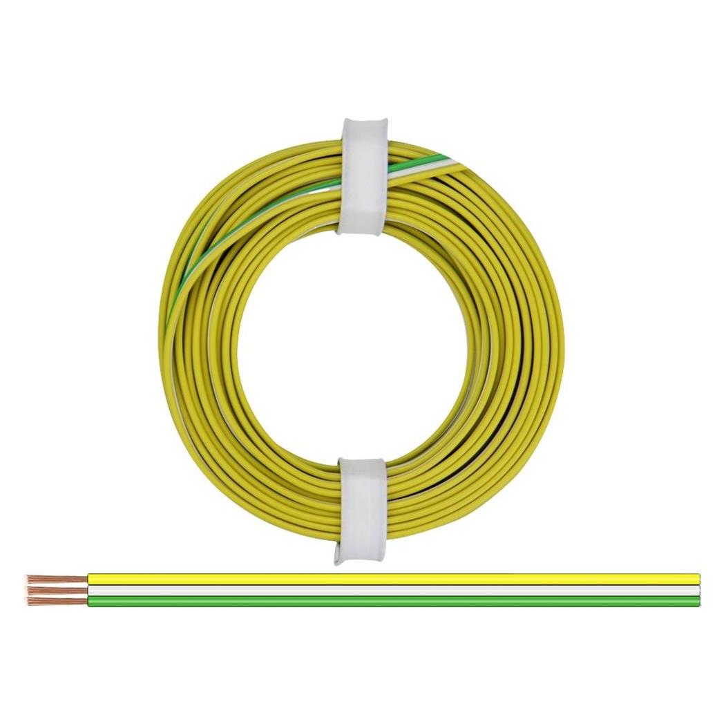 Donau Elektronik 325-354 Litze 3 x 0.25 mm² Gelb, Weiss, Grün 5 m (5 m) (325-354)