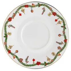 Kombi-Untertasse 16 cm - HUTSCHENREUTHER Nora - Dekor Christmas - 1 Stück