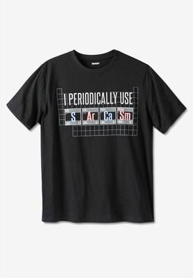 Men's Big & Tall KingSize Slogan Graphic T-Shirt by KingSize in Periodically (Size 5XL)