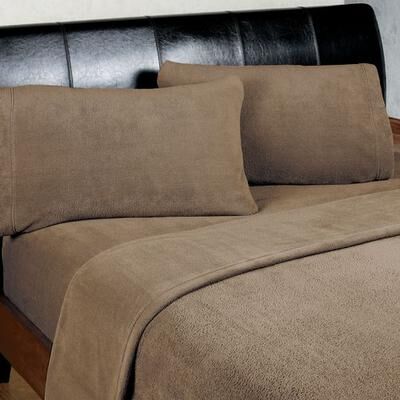 Jla Home/E & E Co. Ltd Soloft Microplush Sheet Set, Full / Double, Mink
